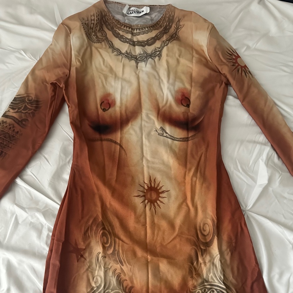 Jean Paul Gualtier Body Tattoo Dress